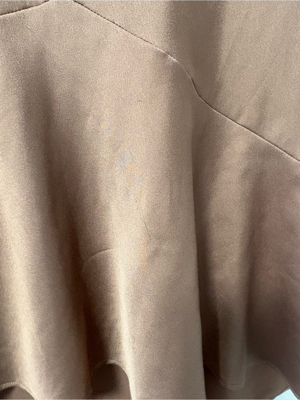 Abercrombie & Fitch Taupe High-Low Satin Skirt - Picture 3 of 5